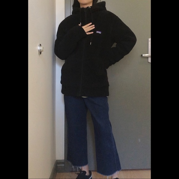 Black fleece teddy bear jacket - Picture 4 of 4